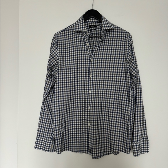 Hugo Boss Sharp Fit Plaid Dress Shirt - Picture 3 of 4